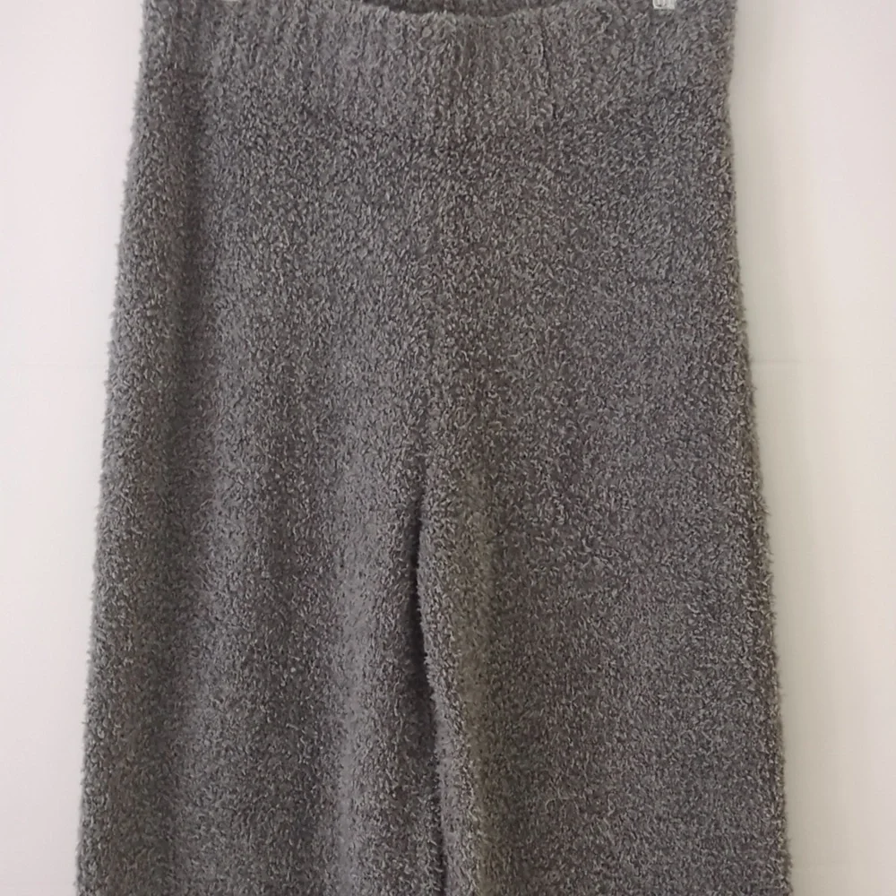 SKIMS Cozy Cabin Knit Wide Leg Athleasure Comfy Launge Gray Women's Pants L/XL - Picture 3 of 9